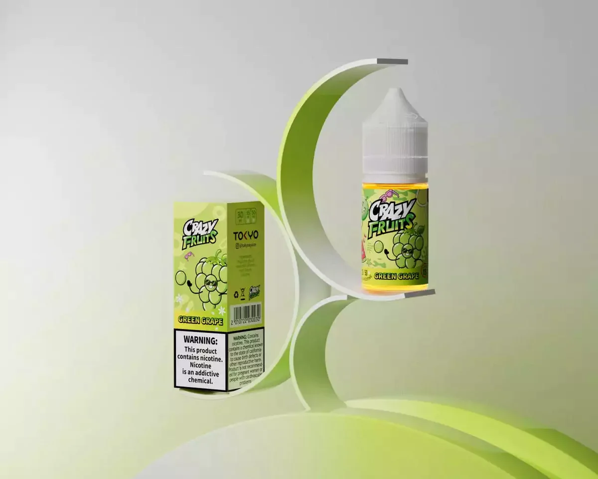 TOKYO CRAZY FRUITS SERIES GREEN GRAPE NIC SALT 35MG 30ML -- image 1