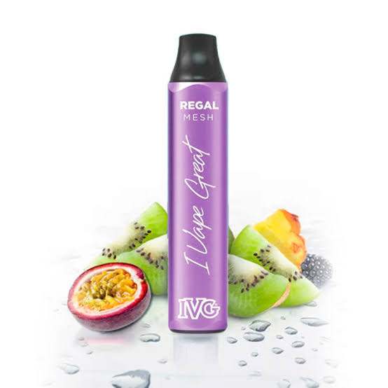 IVG REGAL PASSION FRUIT DISPOSABLE VAPE 6000 PUFFS 50MG 5% NICOTINE -- image 1