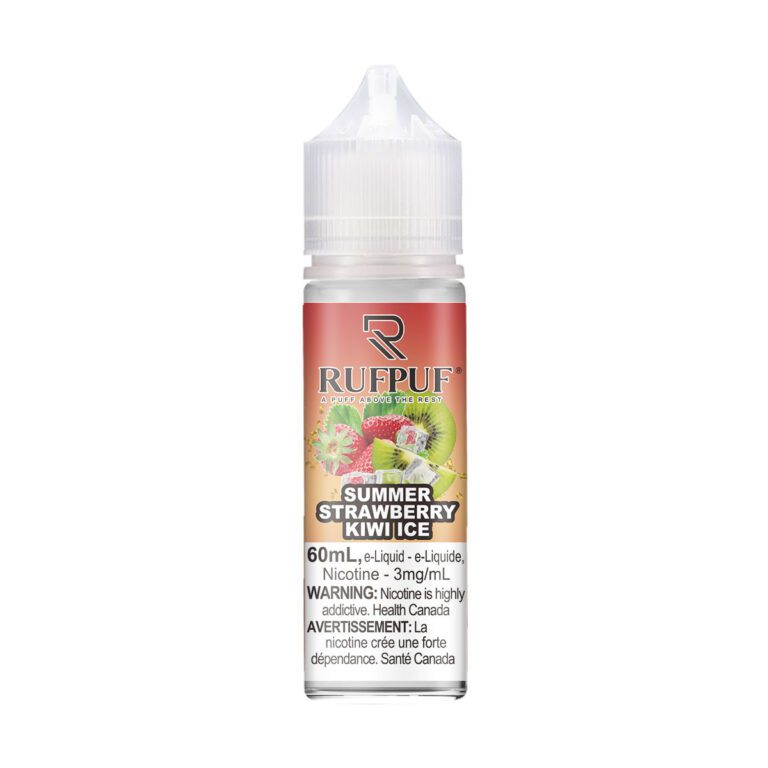 RUF PUF SUMMER STRAWBERRY KIWI ICE FREE BASE 3MG 60ML -- image 1