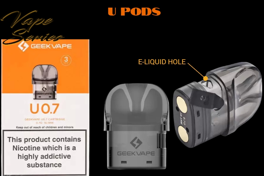 U 0.7 Ω POD 16-19W 2ML CARTRIDGE REFILLABLE -- image 1