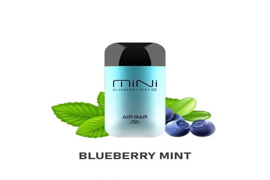 JK AIR BAR MINI BLUEBERRY MINT VAPE DISPOSABLE 2000 PUFFS 5% nicotine 50MG -- image 1