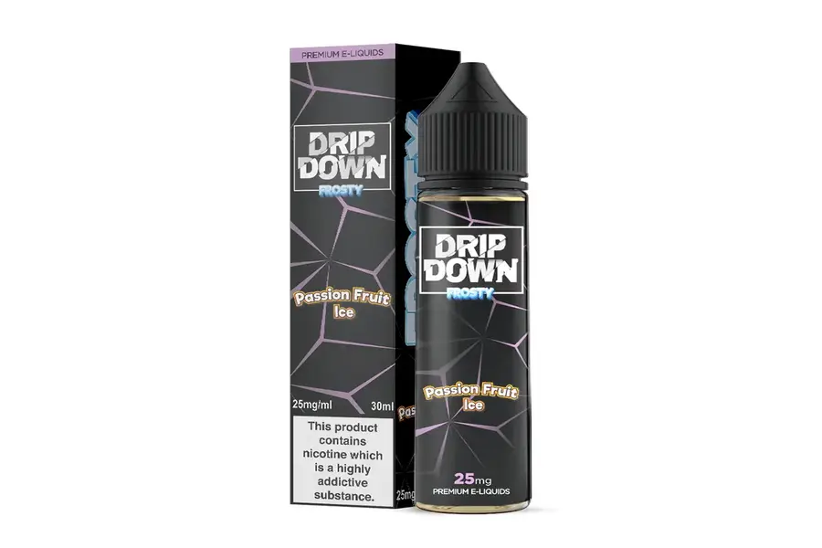 PASSION FRUIT 25MG 30ML NIC SALT DRIP DOWN FROSTY -- image 1