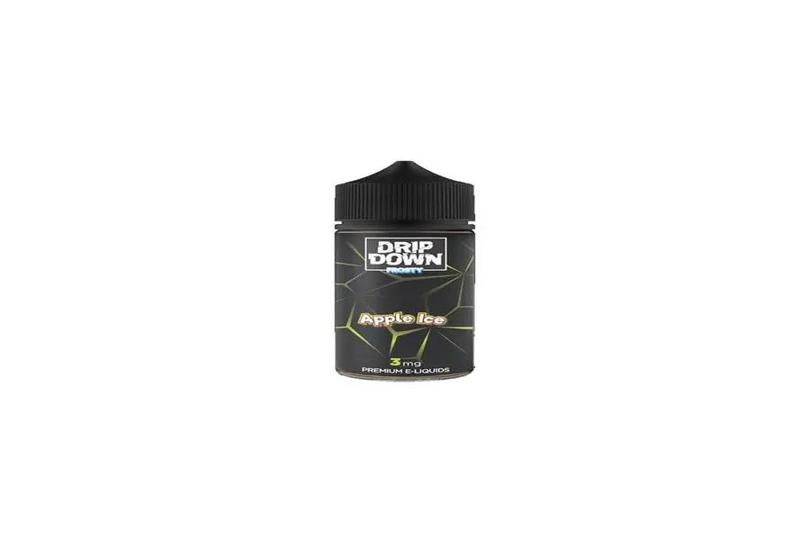  APPLE ICE 3MG 100ML FREE BASE DRIP DOWN FROSTY -- image 1
