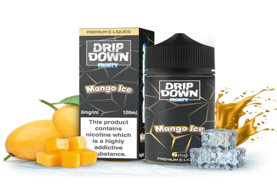 MANGO ICE 6MG 100ML FREE BASE DRIP DOWN FROSTY -- image 1