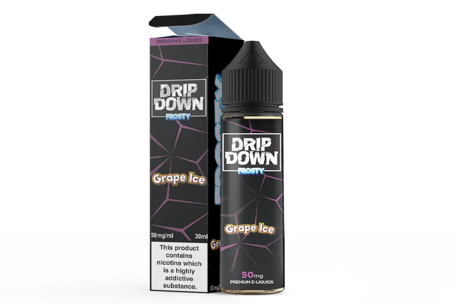 GRAPE ICE 50MG 30ML NIC SALT DRIP DOWN FROSTY -- image 1