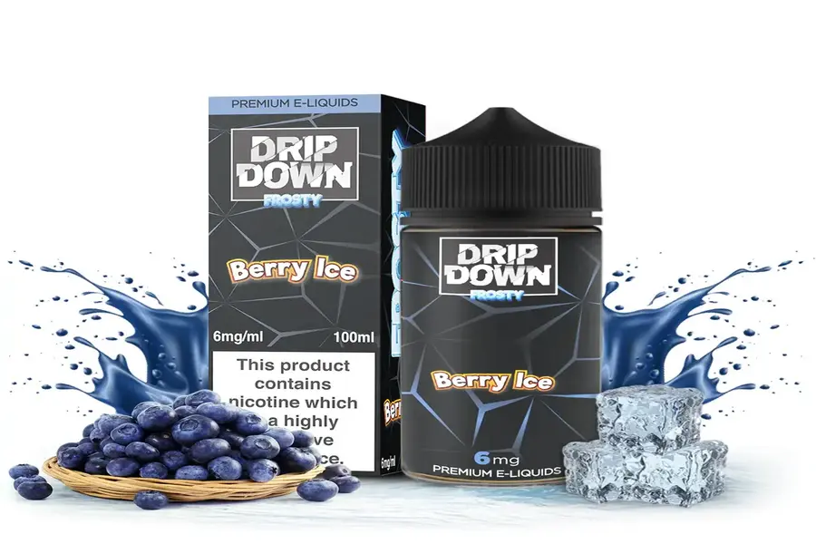 BERRY ICE 6MG 100ML FREE BASE DRIP DOWN FROSTY -- image 1