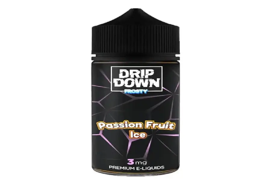 PASSION FRUIT 3MG 100ML FREE BASE DRIP DOWN FROSTY -- image 1