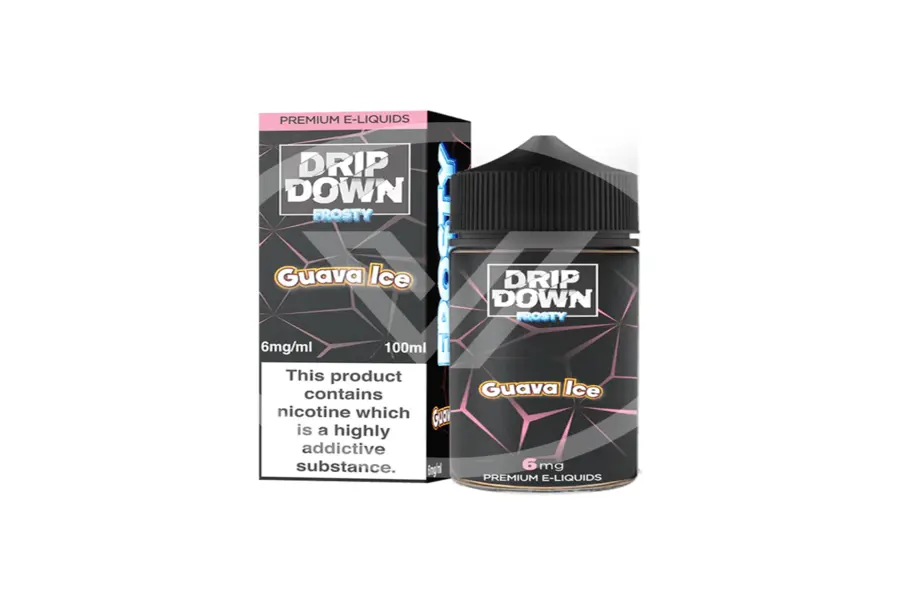GUAVA ICE 6MG 100ML FREE BASE DRIP DOWN FROSTY -- image 1