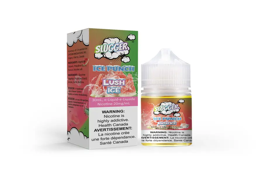 LUSH ICE 35MG 30ML ICE PUNCH NIC SALT SLUGGER -- image 1