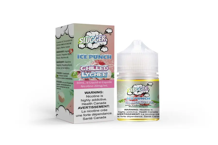 CHILLED LYCHEE 20MG 30ML ICE PUNCH NIC SALT SLUGGER -- image 1