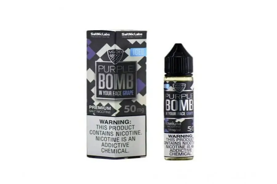PURPLE BOMB 25MG 30ML ICED NIC SALT VGOD -- image 1
