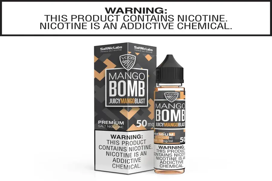 MANGO BOMB 50MG 30ML ICED NIC SALT VGOD -- image 1