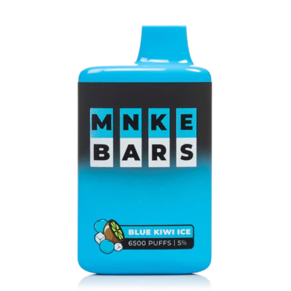 MNKE BAR BLUE KIWI ICE DISPOSABLE VAPE 6500 PUFFS 5% nicotine 50MG -- image 1