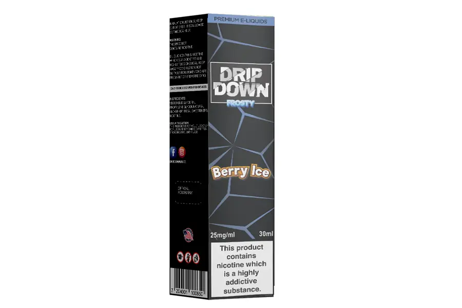 BERRY ICE 25MG 30ML NIC SALT DRIP DOWN FROSTY  -- image 1