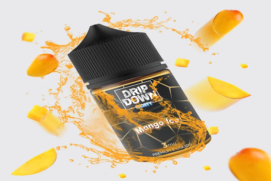 MANGO ICE 12MG 60ML FREE BASE DRIP DOWN FROSTY -- image 1