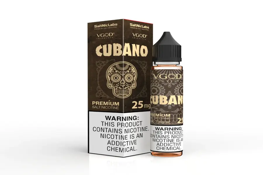 CUBANO 50MG 30ML RICH CREAMY CIGAR NIC SALT VGOD -- image 1
