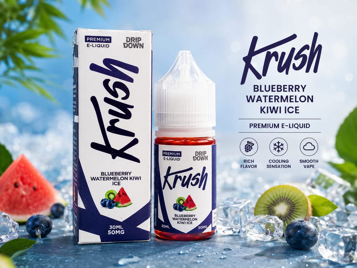 BLUEBERRY WATERMELON KIWI ICE 30ML KRUSH -- image 1
