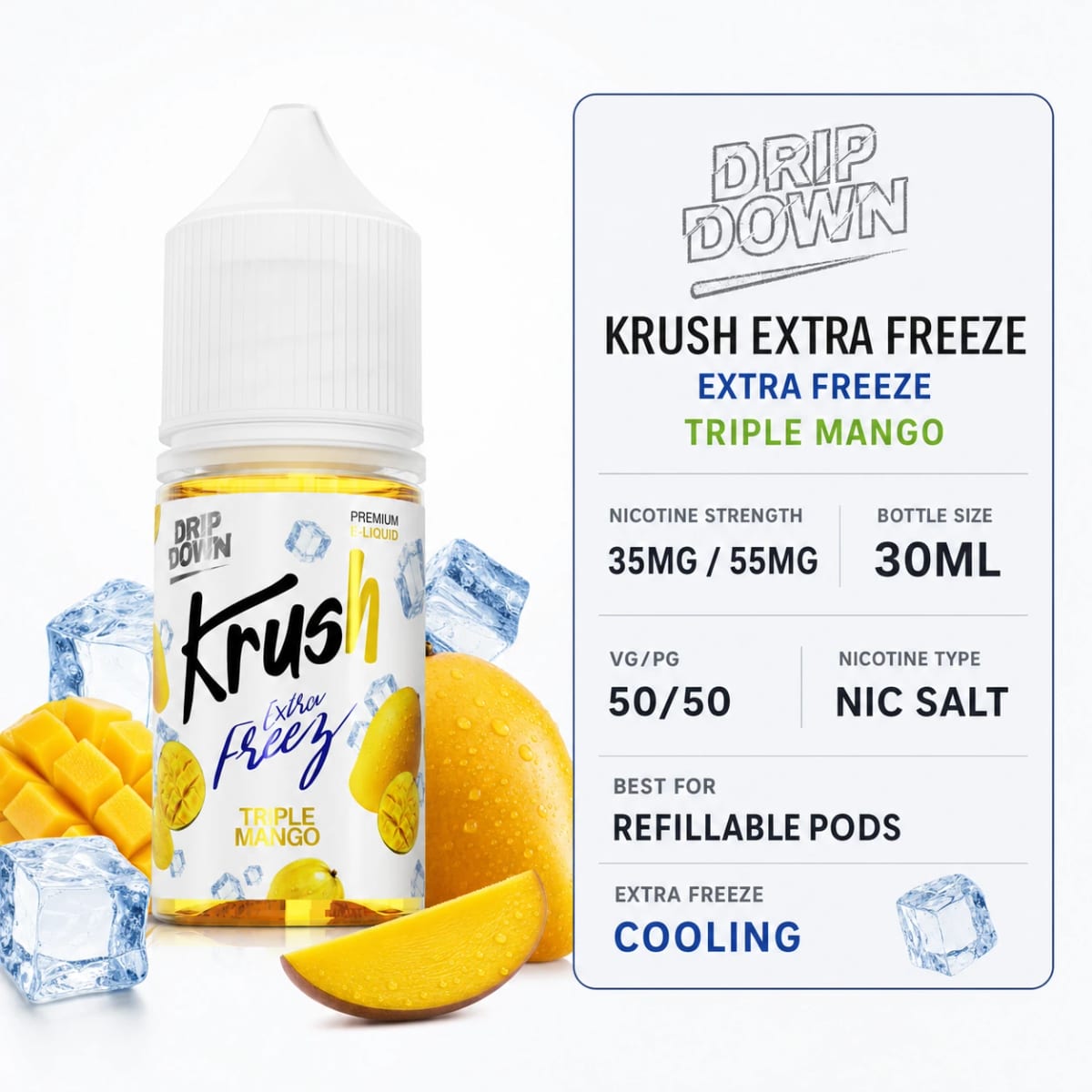 TRIPLE MANGO 30ML KRUSH EXTRA FREEZ -- image 1